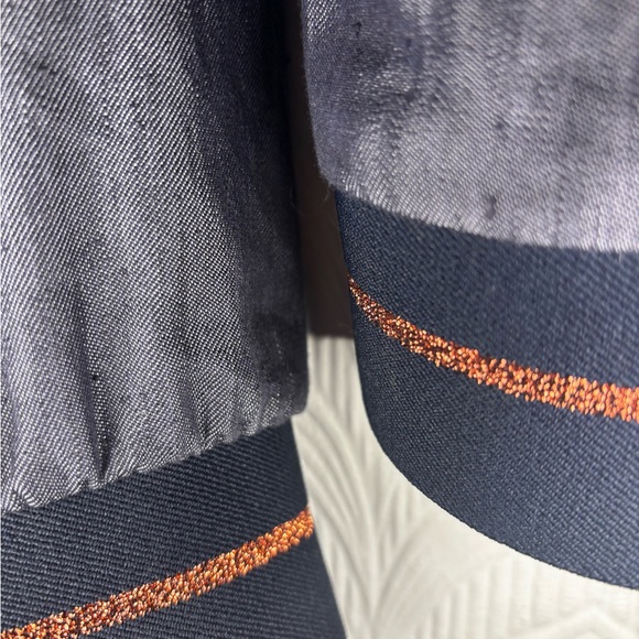 Ted Baker London Shiny Blue Linen Bomber - Ted Sz 2 - Picture 7 of 7